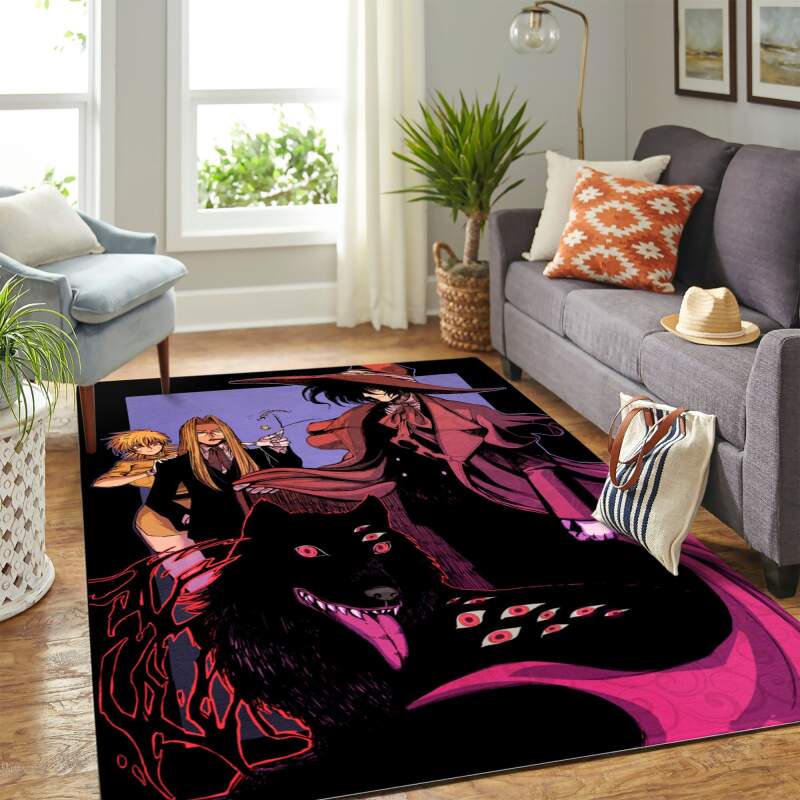 Hellsing Anime Carpet Floor Area Rectangle Rug