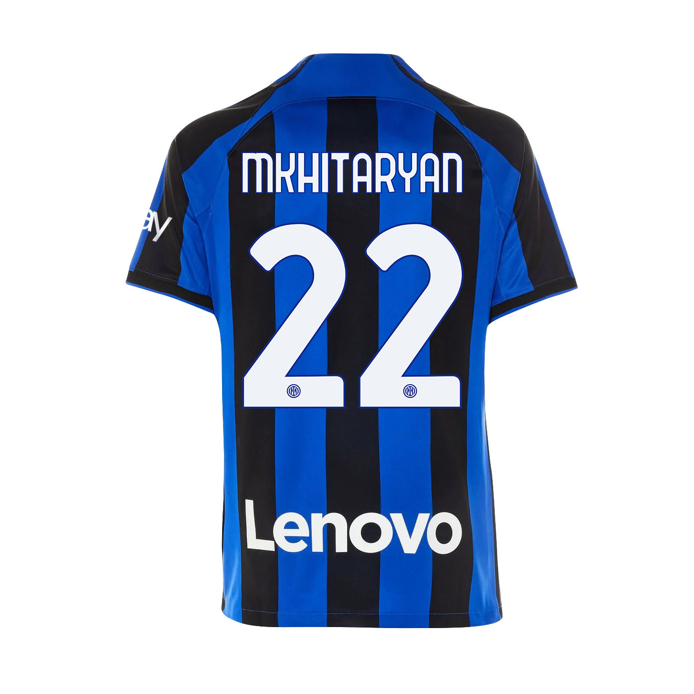 Henrikh Mkhitaryan 22 Inter Milan 2022/23 Home Men Jersey – Black/Blue Stripes Henrikh Mkhitaryan 22 Inter Milan 2022/23 Home Men Jersey – Black/Blue Stripes
