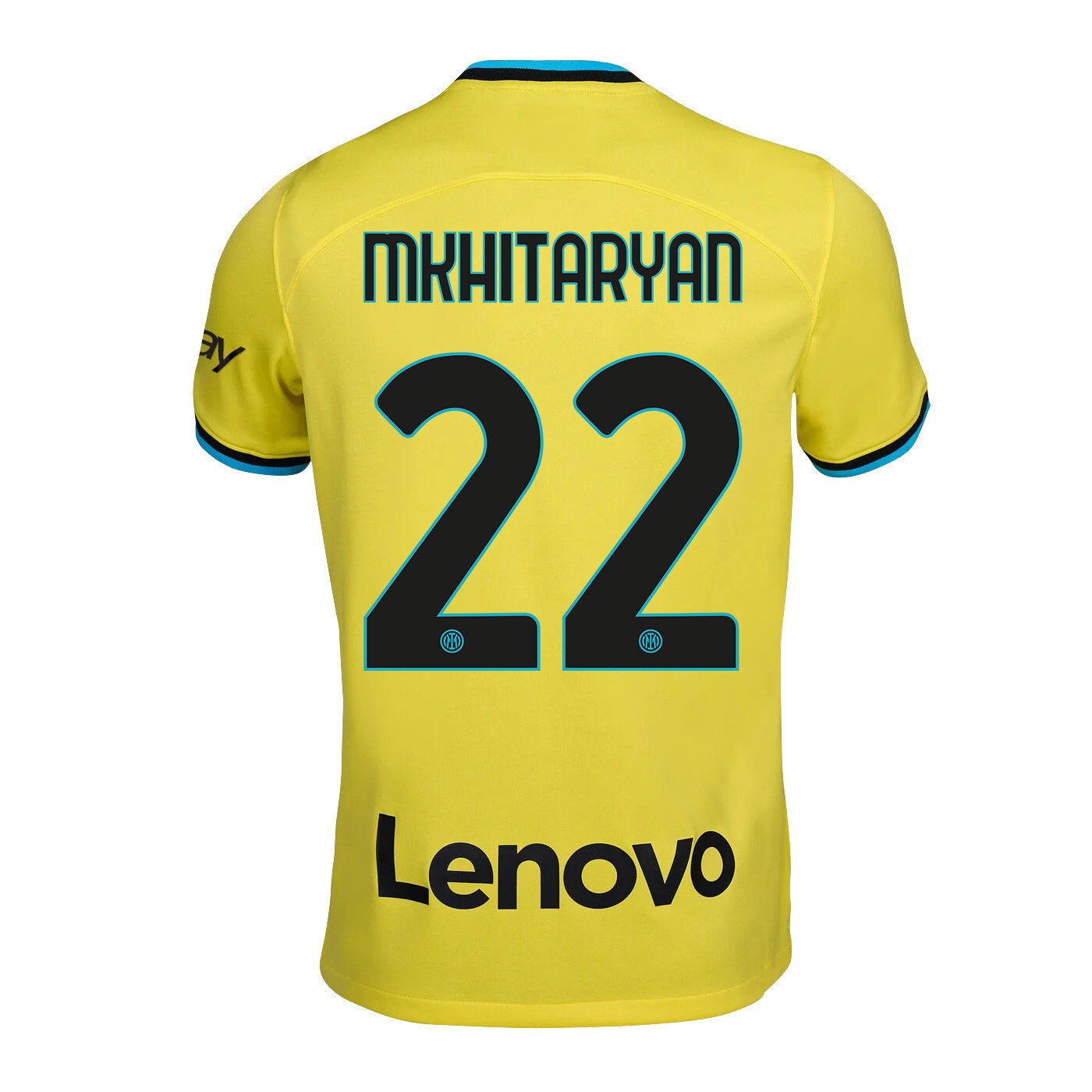 Henrikh Mkhitaryan 22 Inter Milan 2022/23 Third Men Jersey – Yellow Henrikh Mkhitaryan 22 Inter Milan 2022/23 Third Men Jersey – Yellow