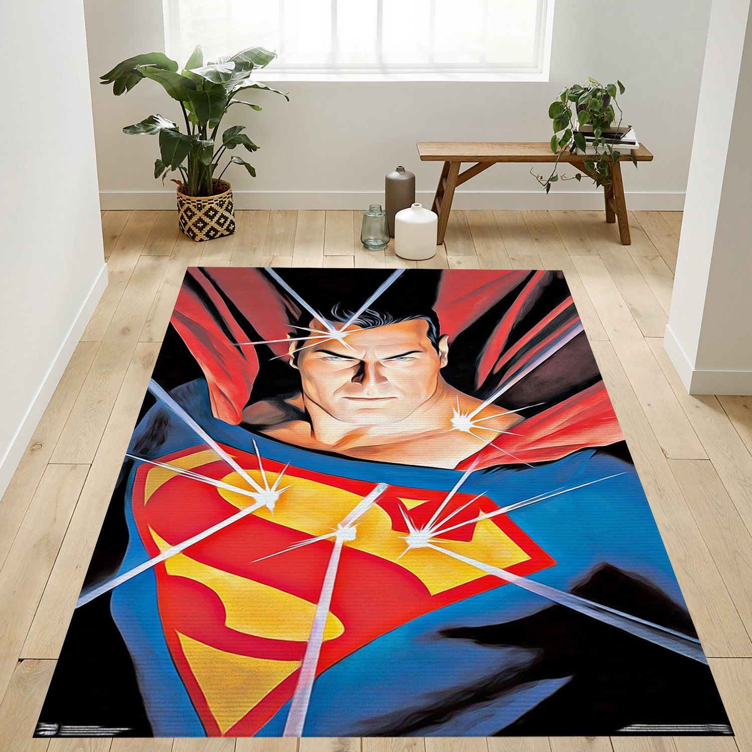 Henry Cavill Superman Rectangle Rug – Custom Size And Printing