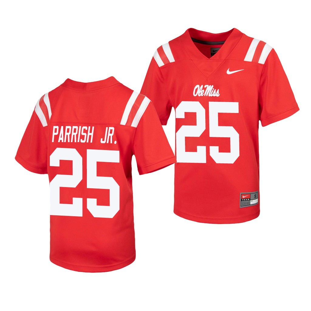 Henry Parrish Jr. Ole Miss Rebels Red Untouchable Youth Jersey
