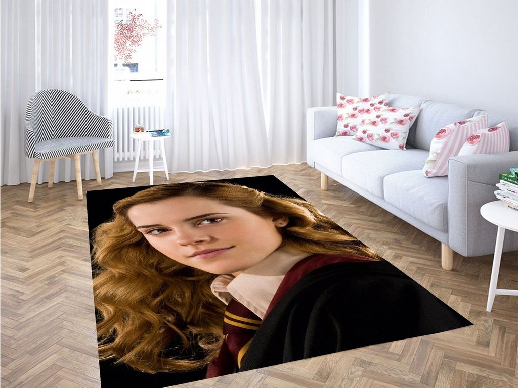 Hermione With Uniform Harry Potter Living Room Modern Carpet Rectangle Rug