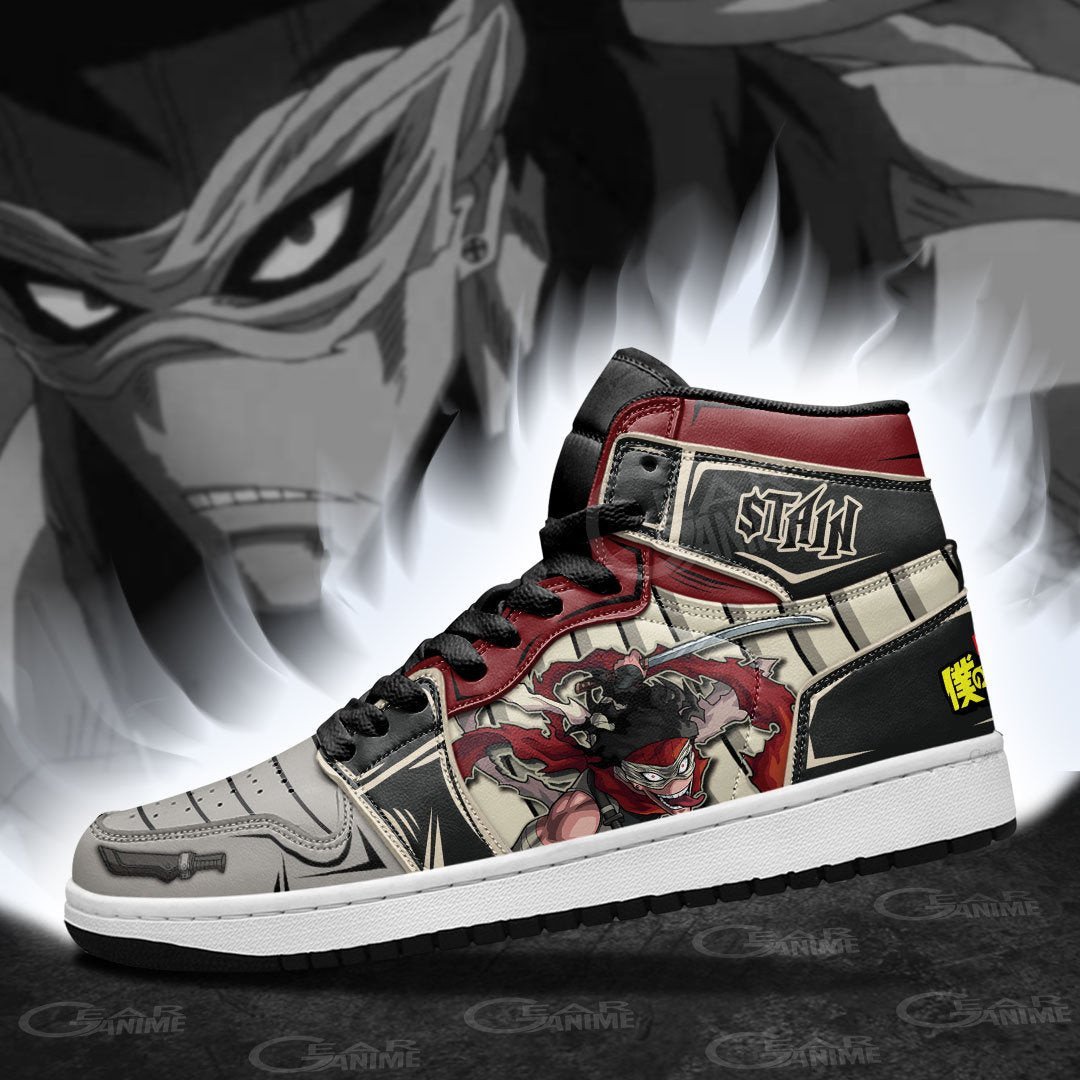 Hero Killer Stain JD1s Sneakers My Hero Academia Anime Shoes, Air Jordan Hightop