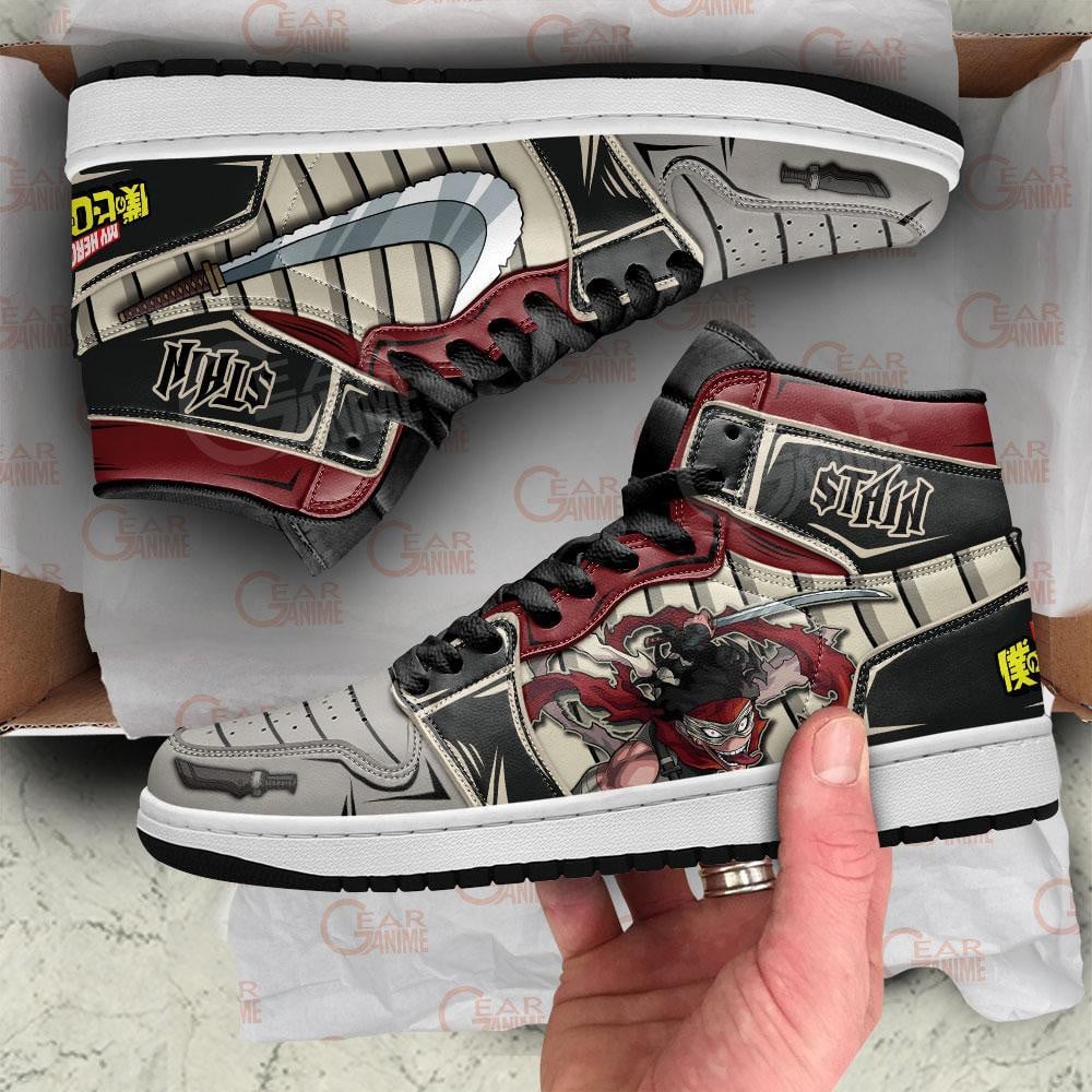 Hero Killer Stain JD1s Sneakers My Hero Academia Anime Shoes, Air Jordan Hightop