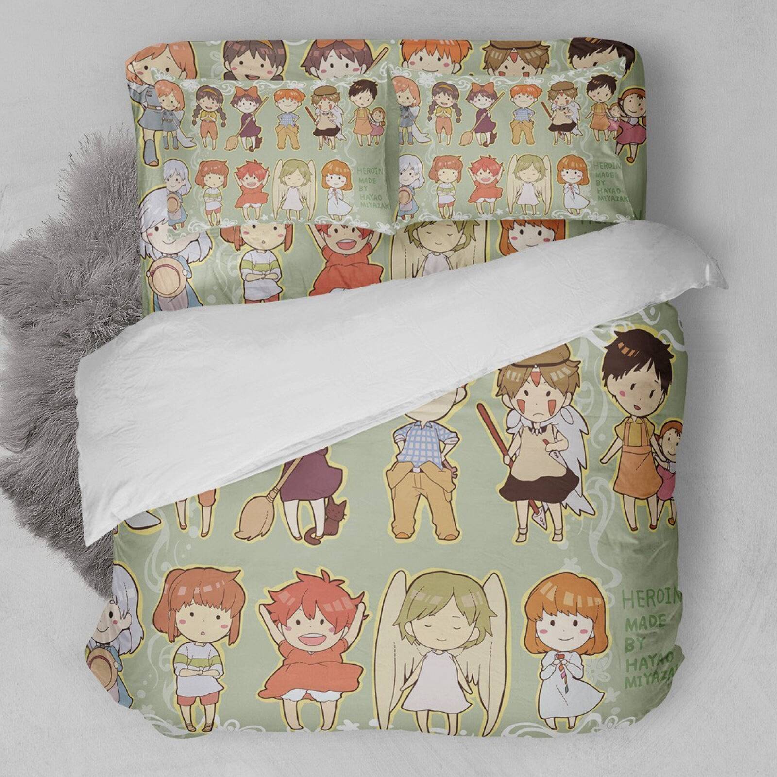 Heronin’S Made By Hayao Miyazaki Duvet Cover Bedding Set