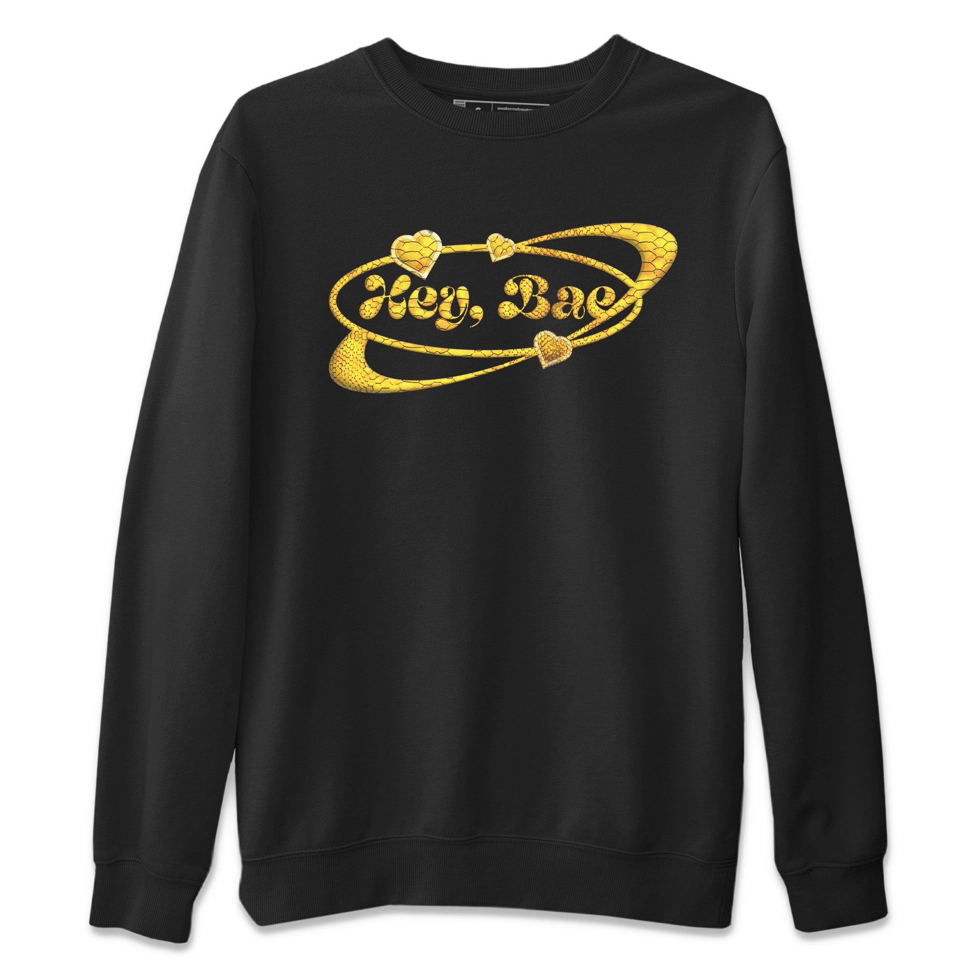 Hey Bae Unisex Sweater – Air Jordan 11 Yellow Python, Sneakers Matching Sweater