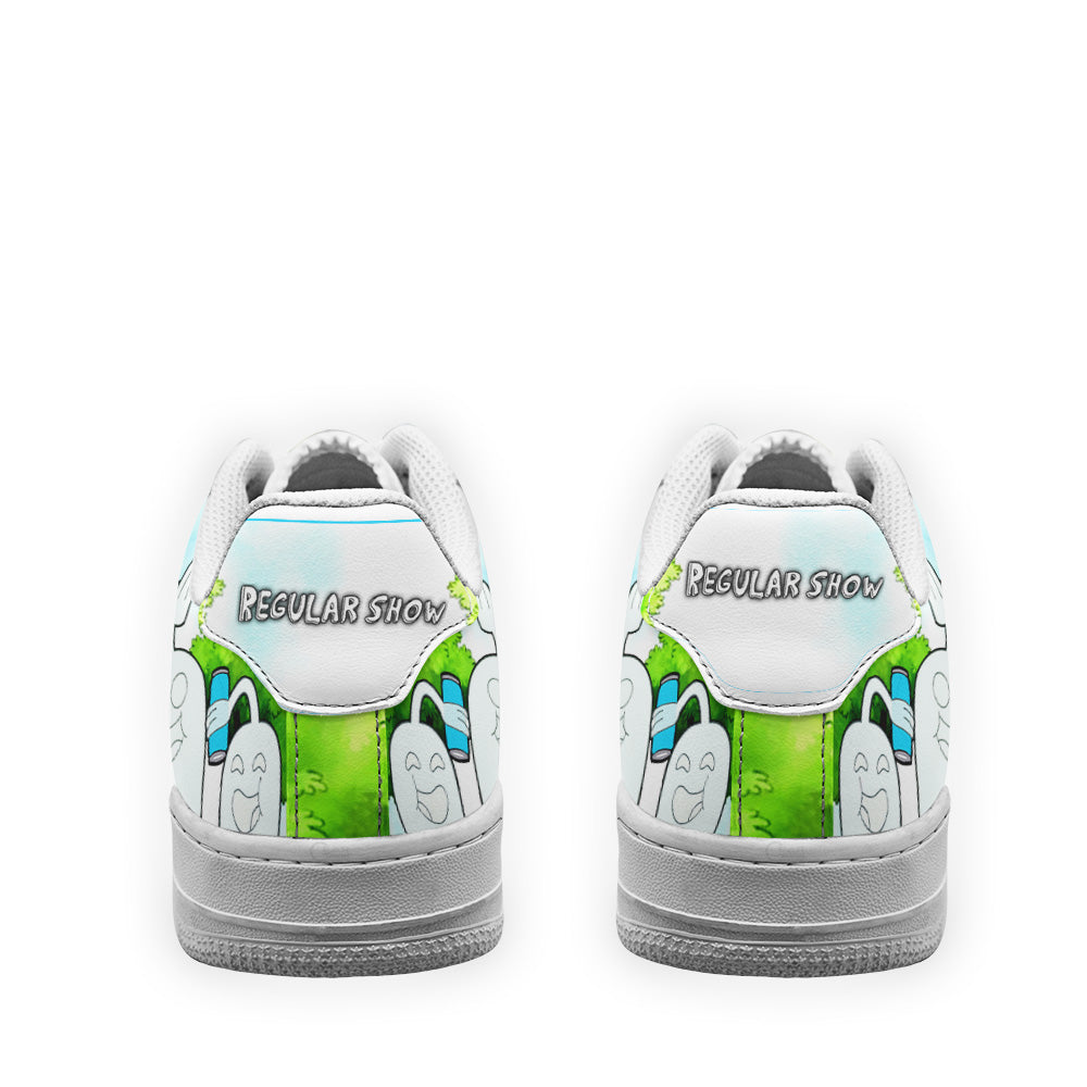 Hi Five Ghost Air Sneakers Custom Regular Show Shoes