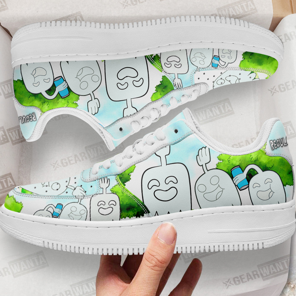 Hi Five Ghost Air Sneakers Custom Regular Show Shoes