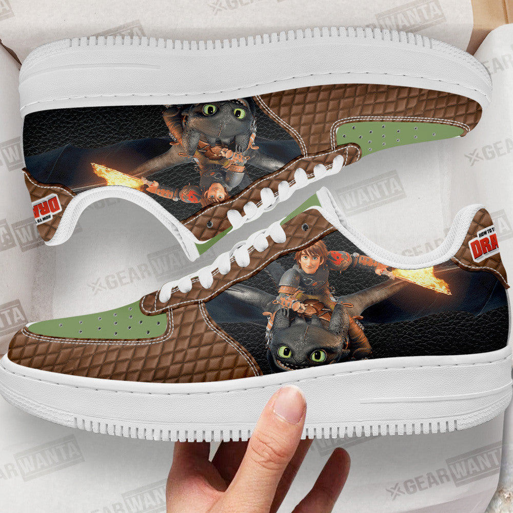 Hiccup Air Sneakers Custom How To Train Your Dragon Cartoon Shoes
