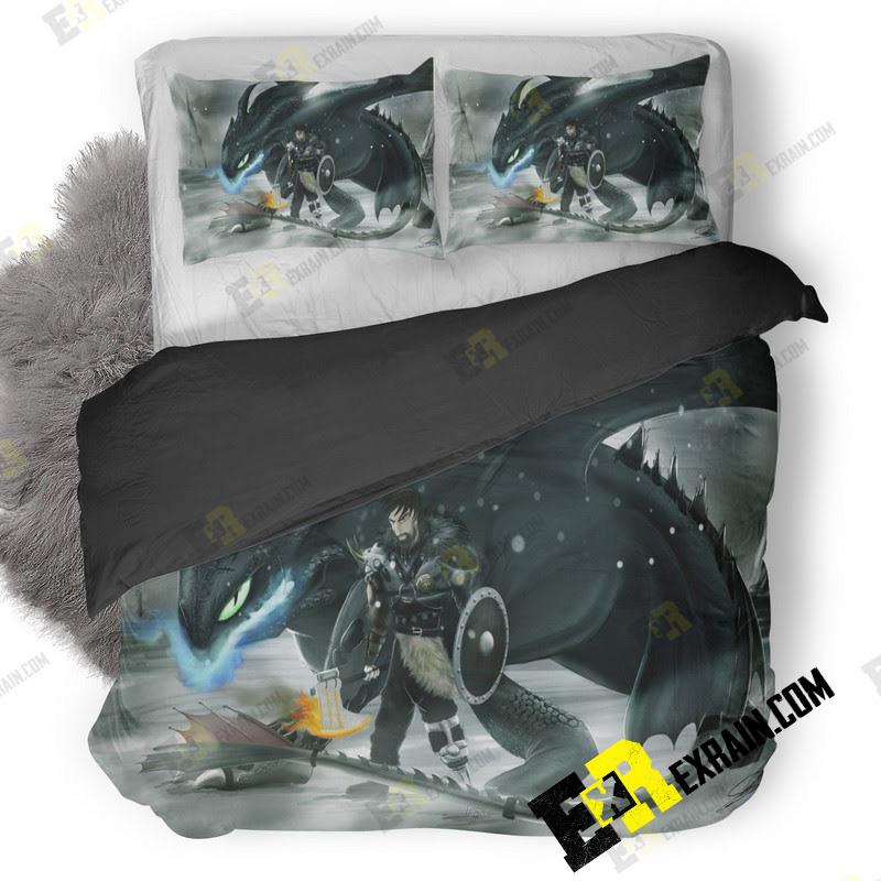 Hiccup How To Train Your Dragon 5K Ii 3D Customized Duvet Cover Bedding Set