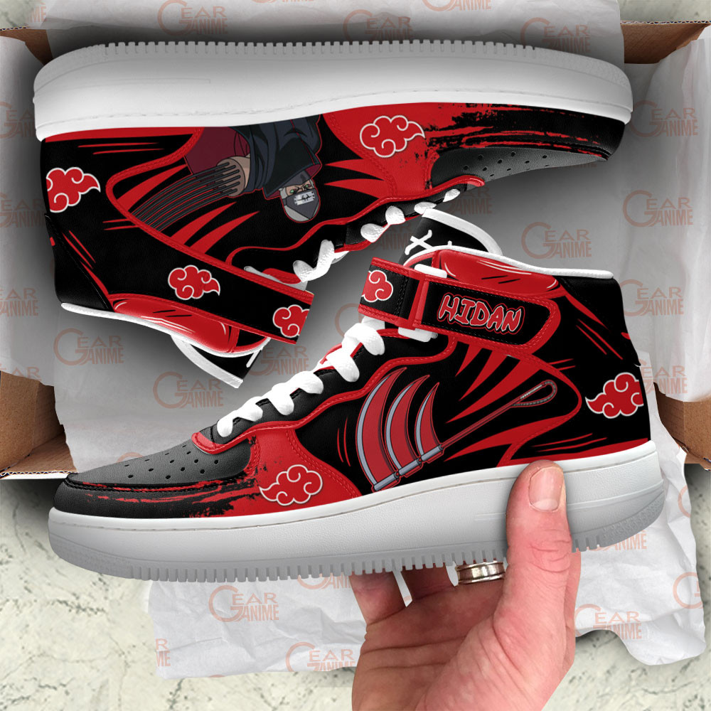 Hidan and KaKuzu Sneakers Air Mid Custom Anime Akatsuki Shoes