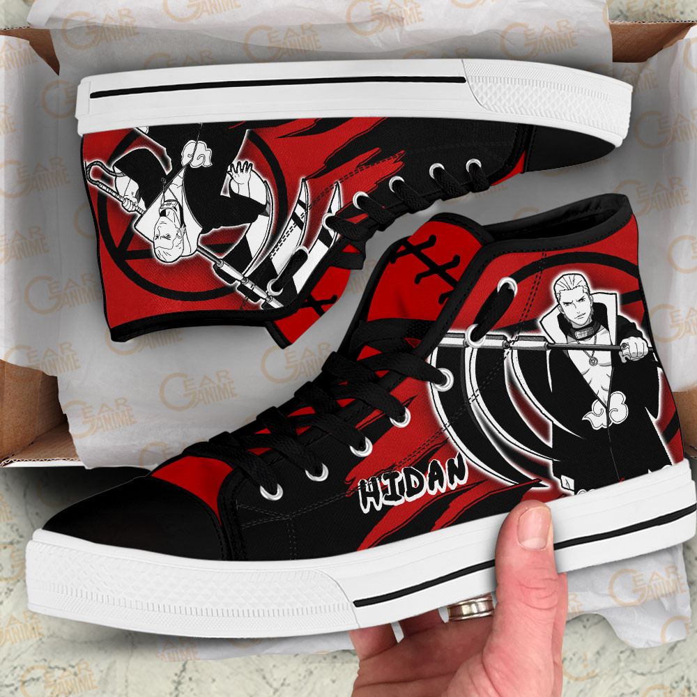 Hidan High Top Shoes Anime Sneakers Manga Style