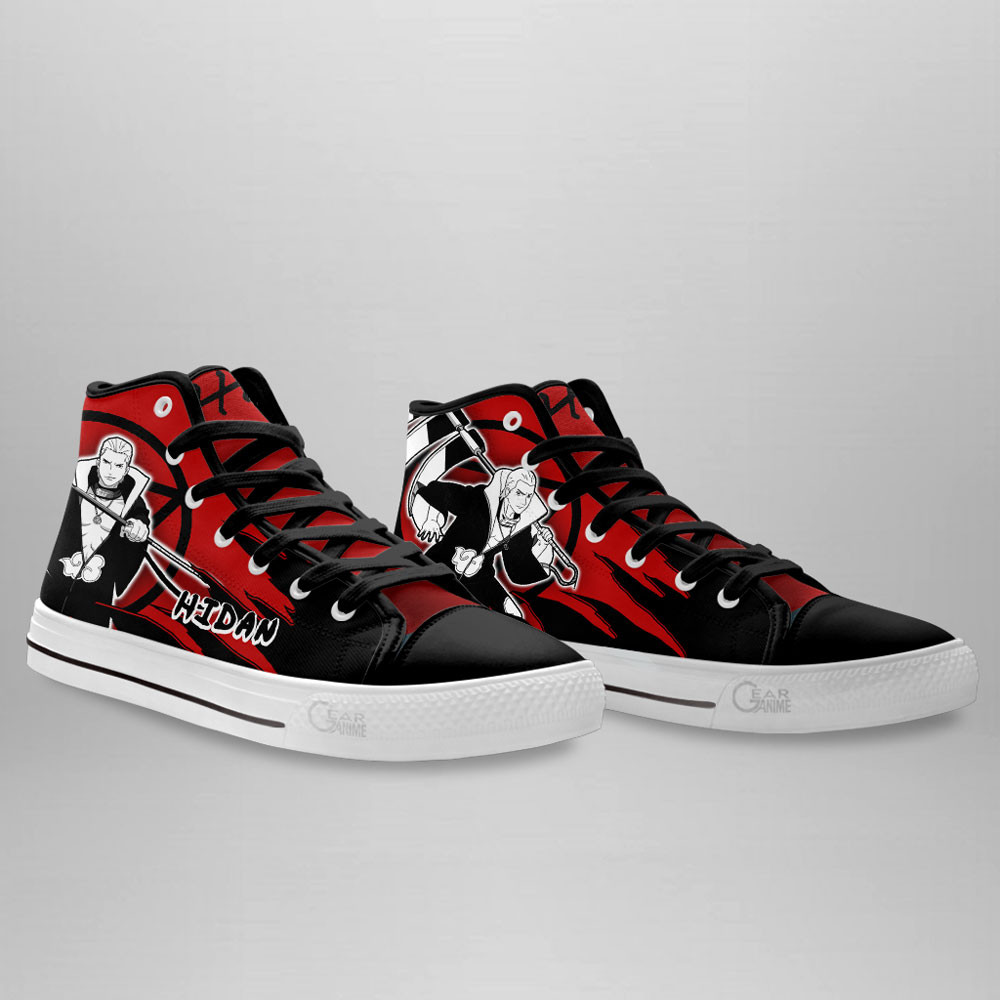 Hidan High Top Shoes Anime Sneakers Manga Style