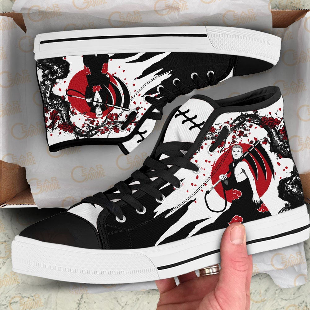 Hidan High Top Shoes Custom NRT Anime Sneakers Japan Style