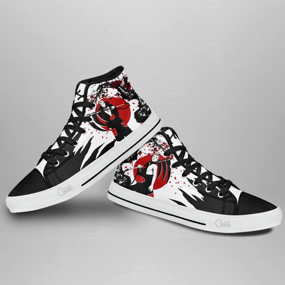 Hidan High Top Shoes Custom NRT Anime Sneakers Japan Style