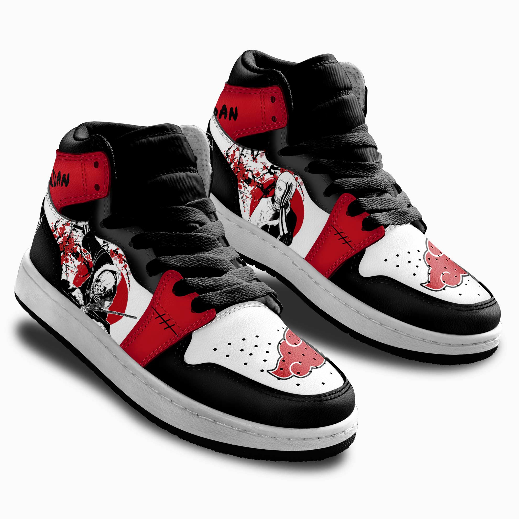 Hidan Kids Sneakers Custom Akatsuki Anime Shoes For Kids Japan Style