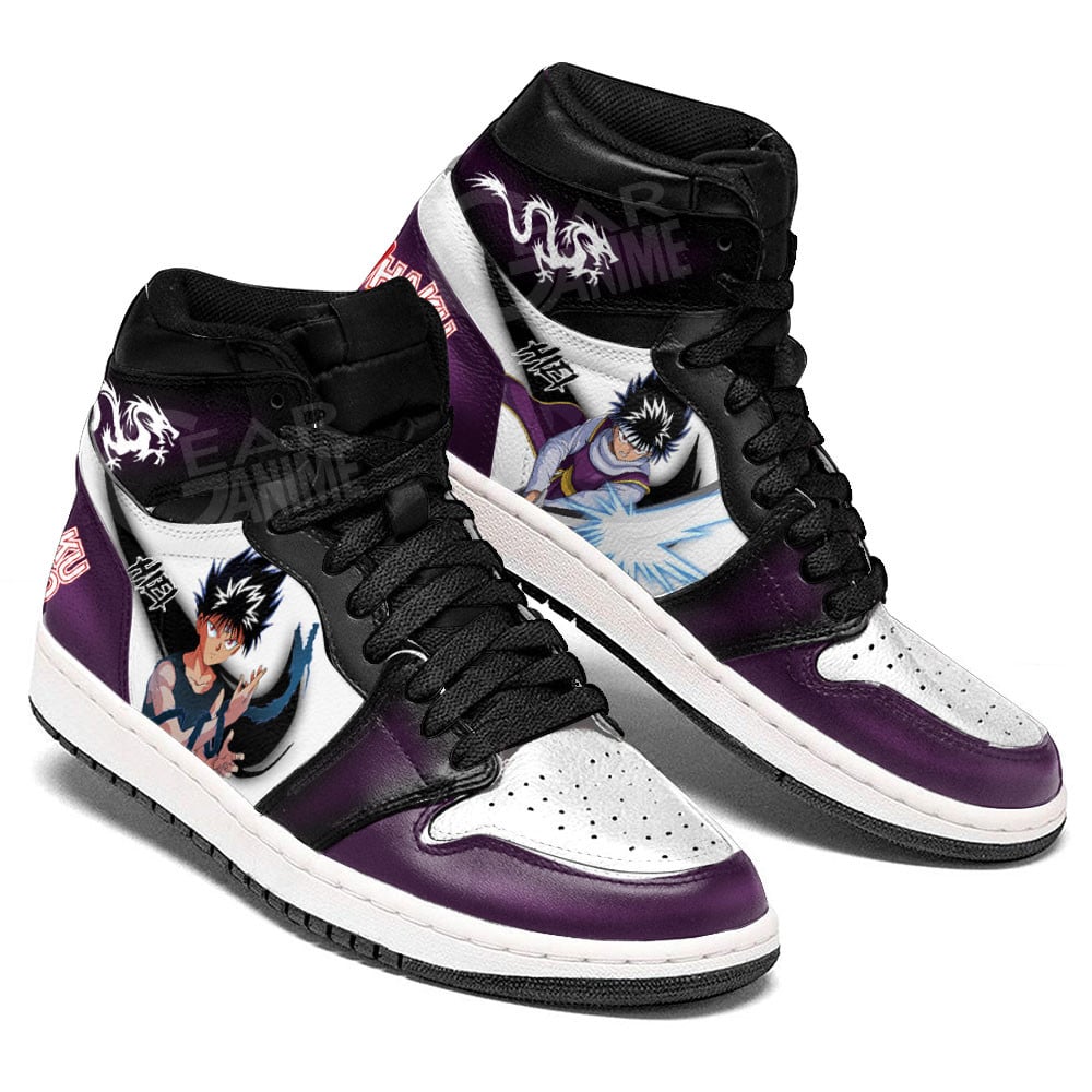Hiei JD1s Sneakers Yu Yu Hakusho Anime Shoes, Air Jordan Hightop