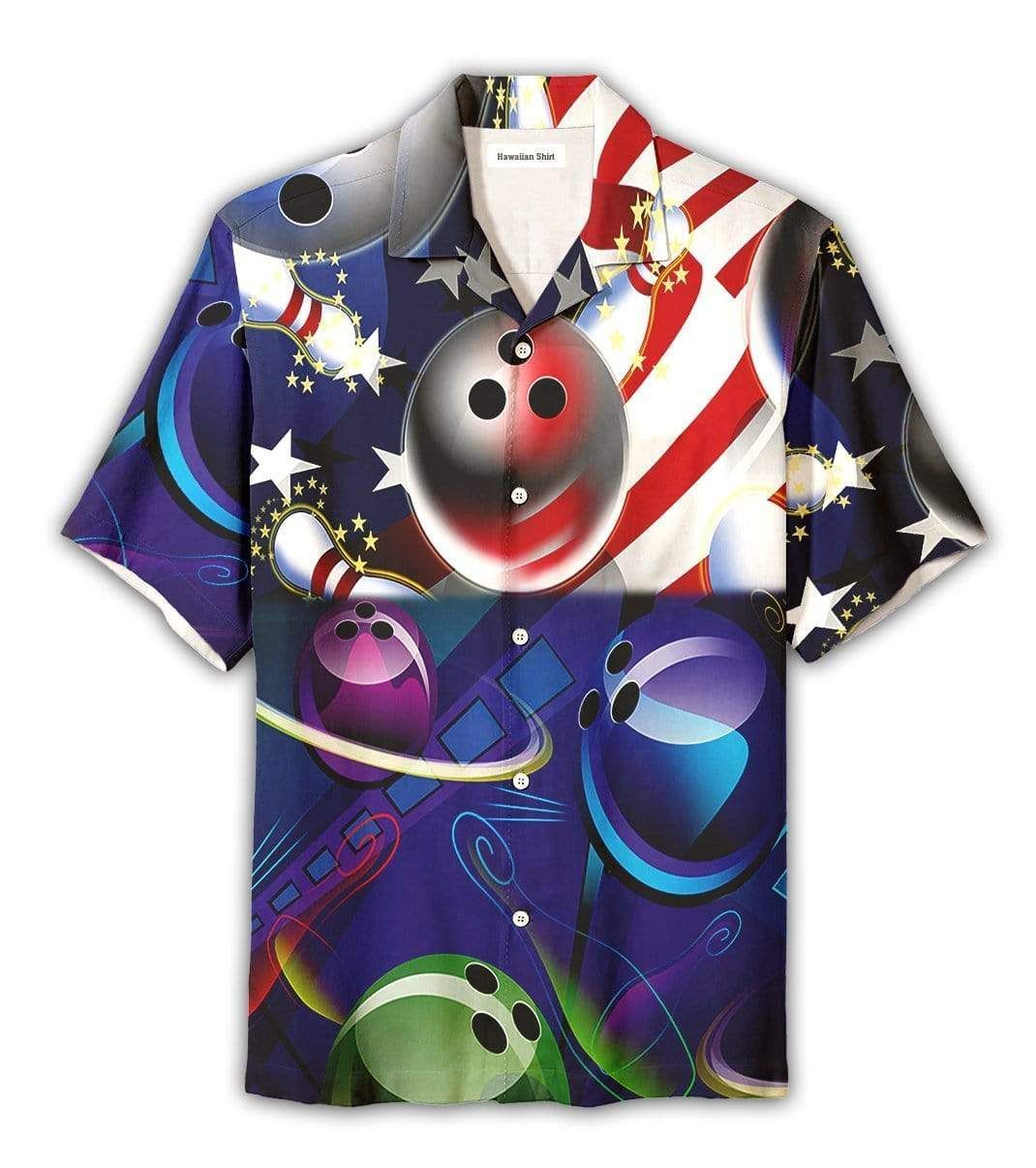 High Quality Bowling Game Summer Unisex Hawaiian Shirts Dh
