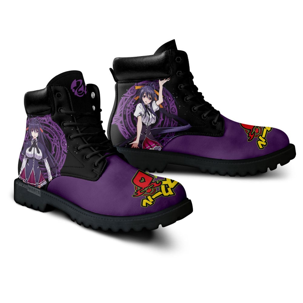 High School DxD Akeno Himejima Boots Anime Custom Shoes