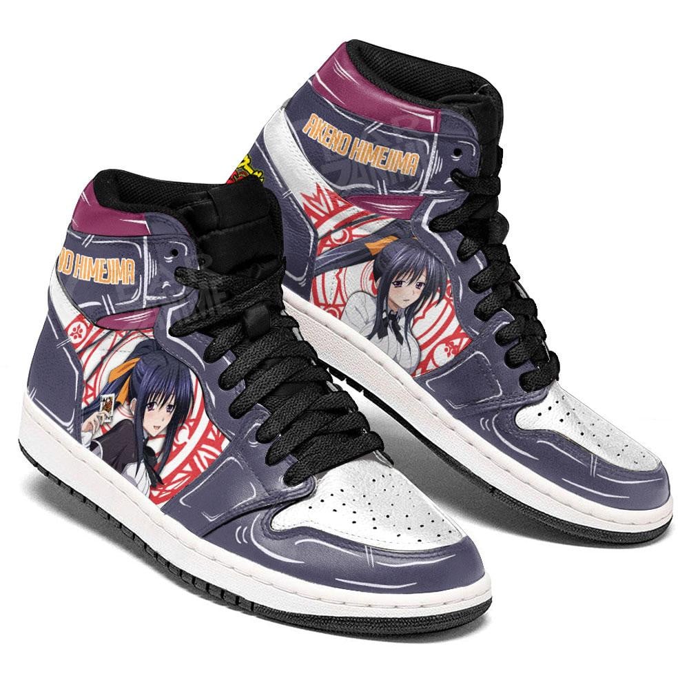 High School DxD Akeno Himejima JD1s Sneakers Anime Shoes, Air Jordan Hightop