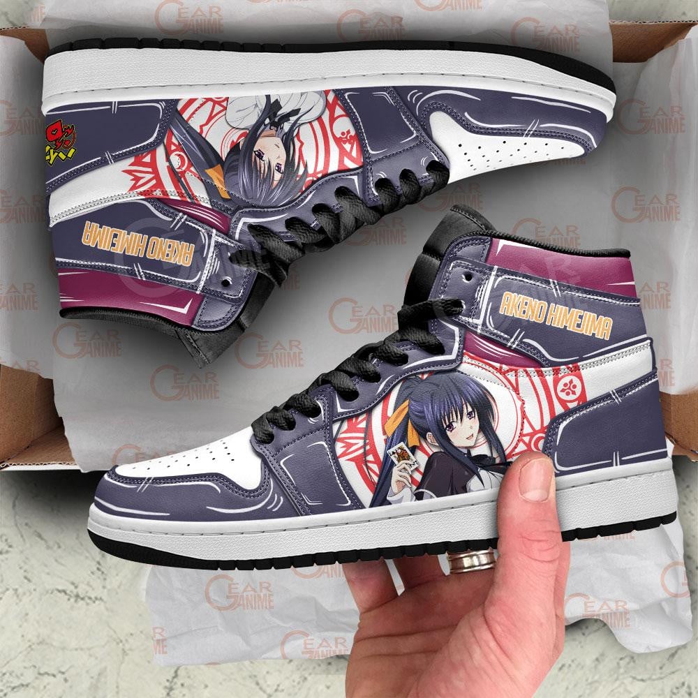 High School DxD Akeno Himejima JD1s Sneakers Anime Shoes, Air Jordan Hightop