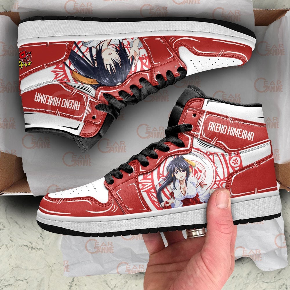 High School DxD Akeno Himejima JD1s Sneakers Anime Shoes Gift For Fans, Air Jordan Hightop