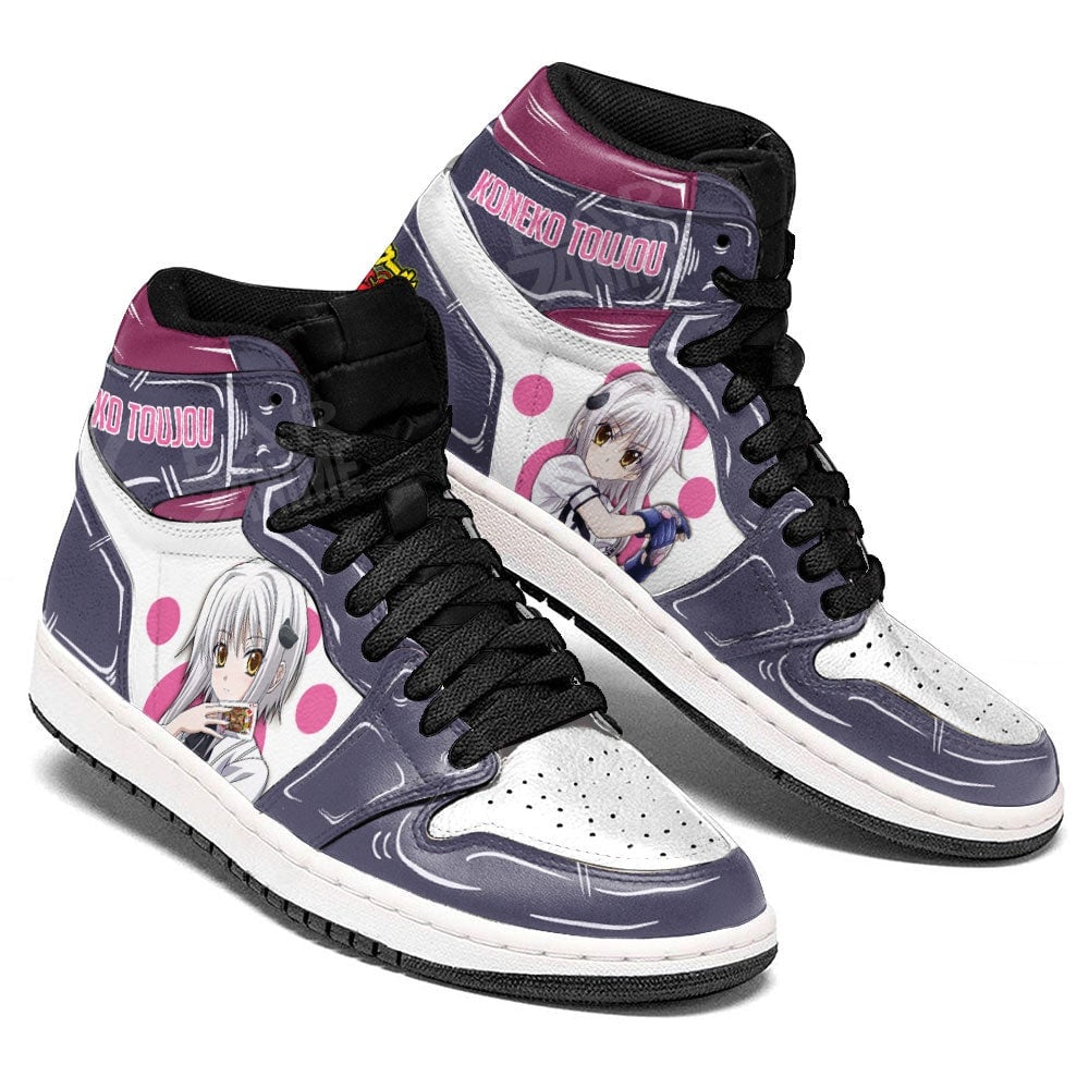 High School DxD Koneko Toujou JD1s Sneakers Anime Shoes, Air Jordan Hightop