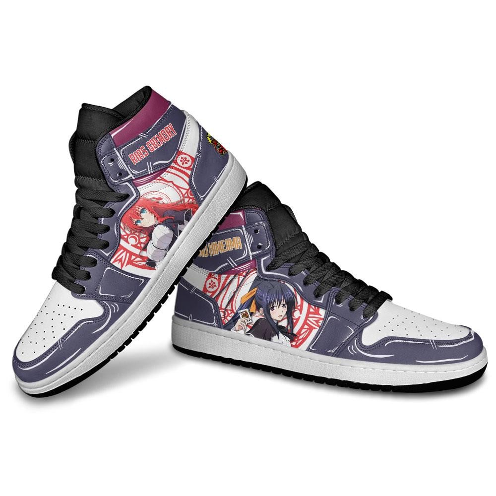 High School DxD Rias Gremory and Akeno Himejima JD1s Sneakers Anime Shoes, Air Jordan Hightop