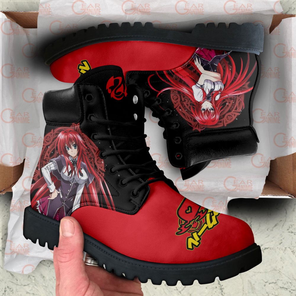 High School DxD Rias Gremory Boots Anime Custom Shoes