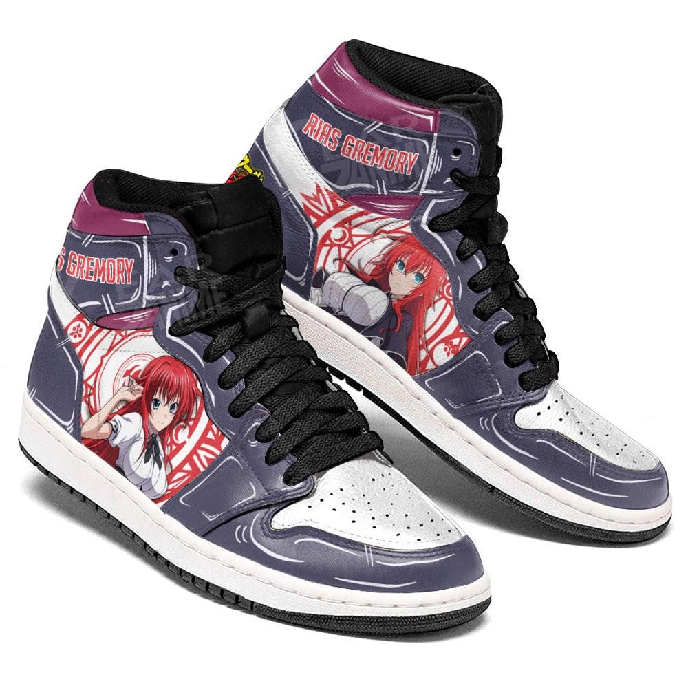 High School DxD Rias Gremory JD1s Sneakers Anime Shoes, Air Jordan Hightop