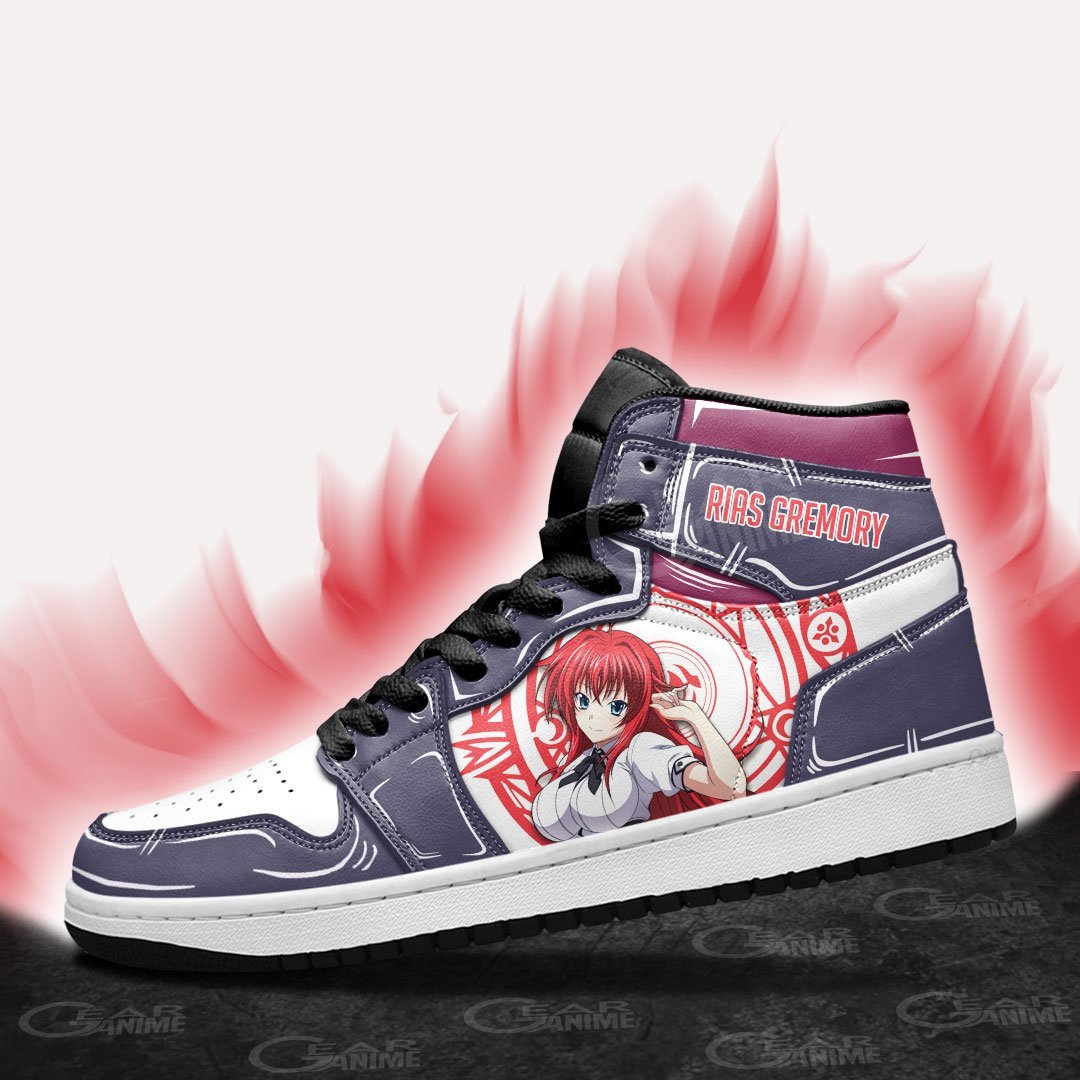 High School DxD Rias Gremory JD1s Sneakers Anime Shoes, Air Jordan Hightop