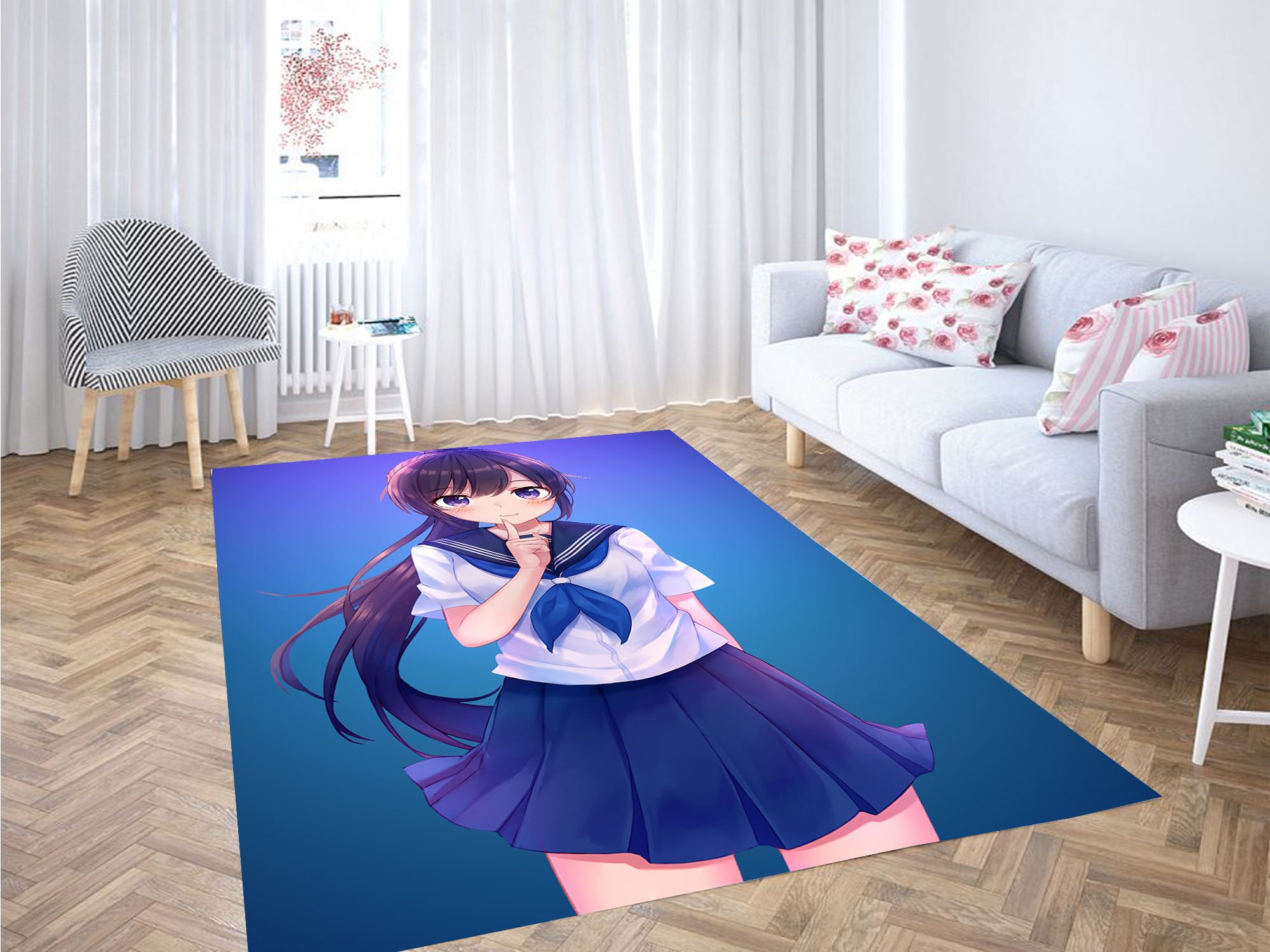 Highschool Anime Carpet Rectangle Rug