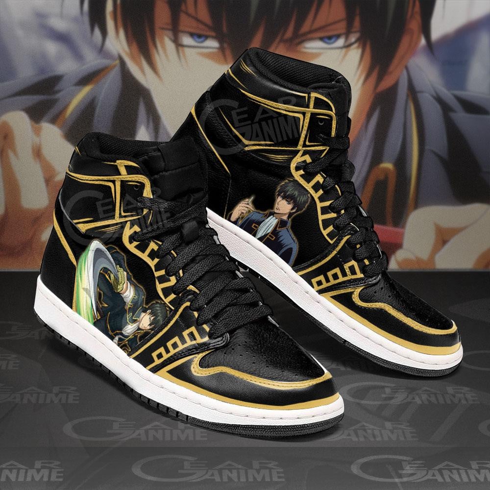Hijikata Toshiro JD1s Sneakers Gintama Anime Shoes, Air Jordan Hightop