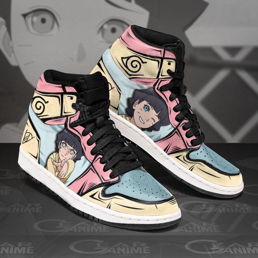 Himawari Uzumaki JD1s Sneakers Anime Boruto Shoes, Air Jordan Hightop