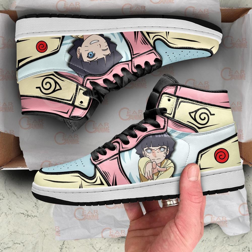 Himawari Uzumaki JD1s Sneakers Anime Boruto Shoes, Air Jordan Hightop