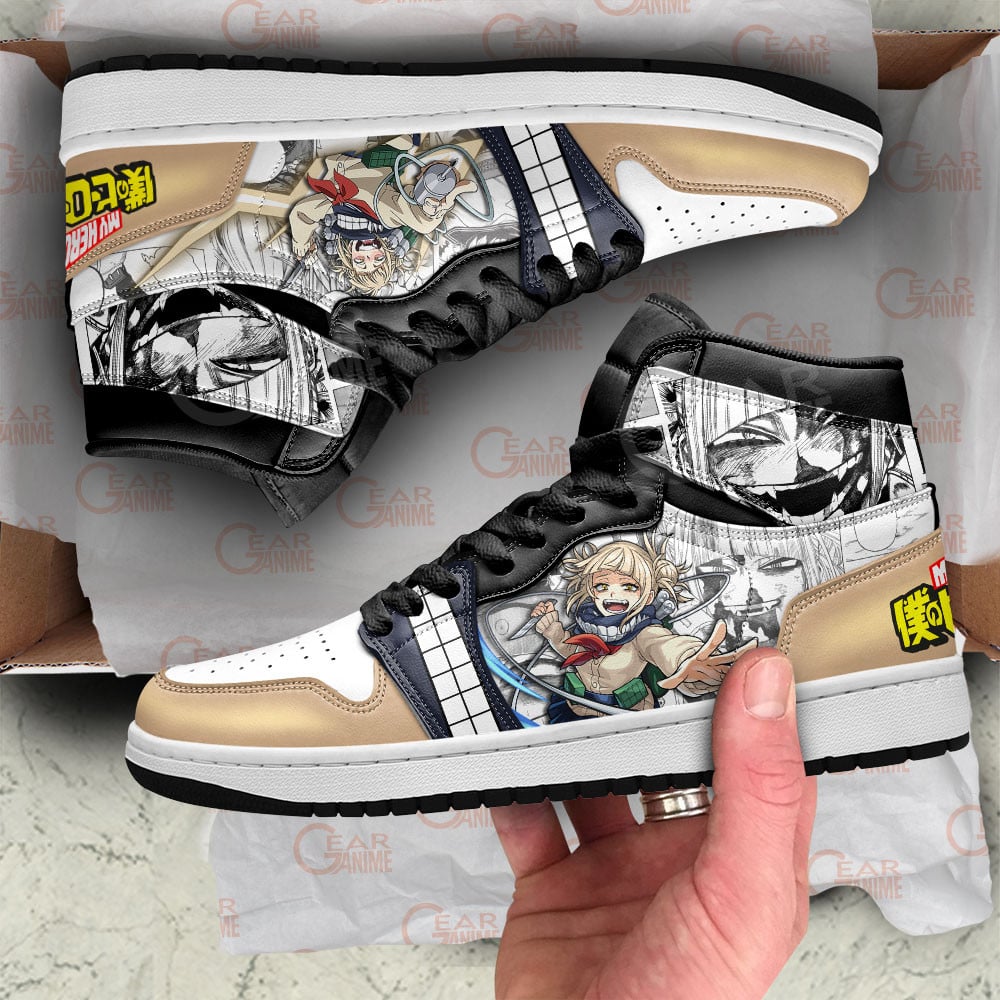 Himiko Toga JD1s Sneakers BNHA Manga Mixed Anime, Air Jordan Hightop