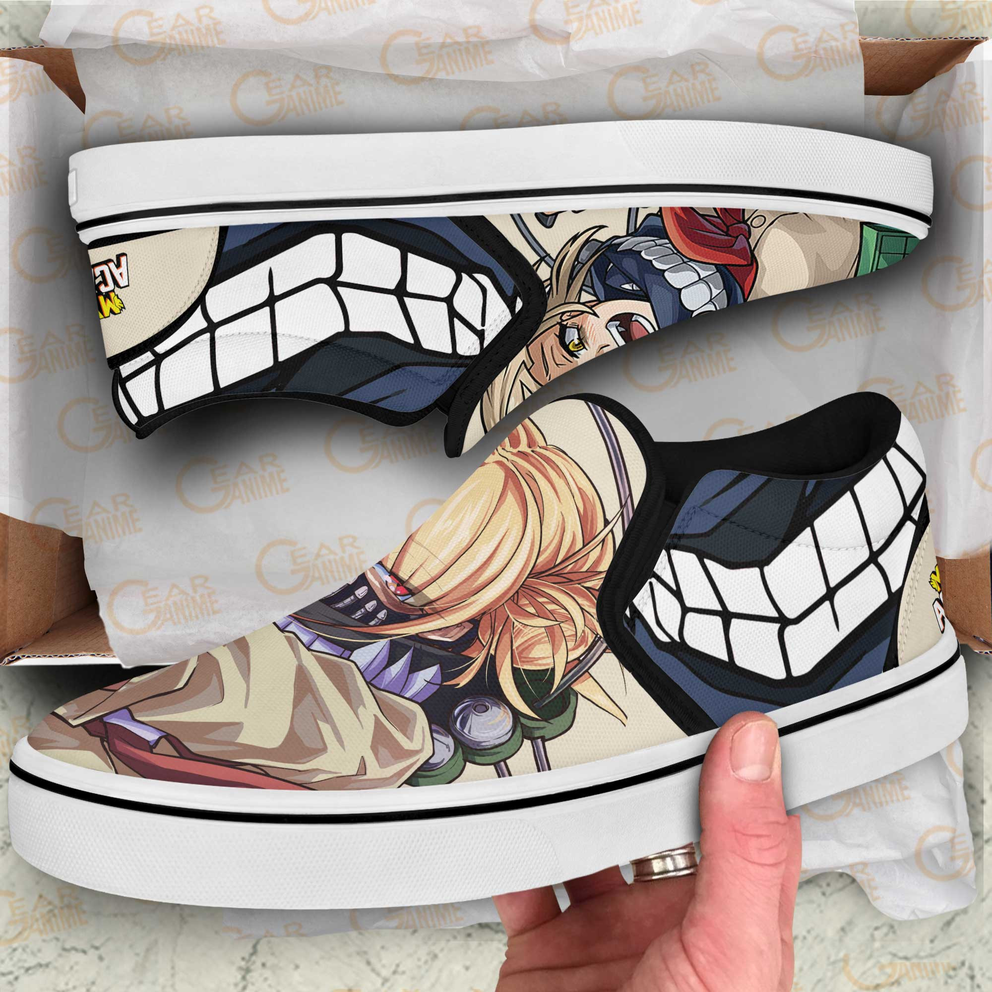 Himiko Toga Slip-On Shoes Canvas My Hero Academia Custom Anime Shoes