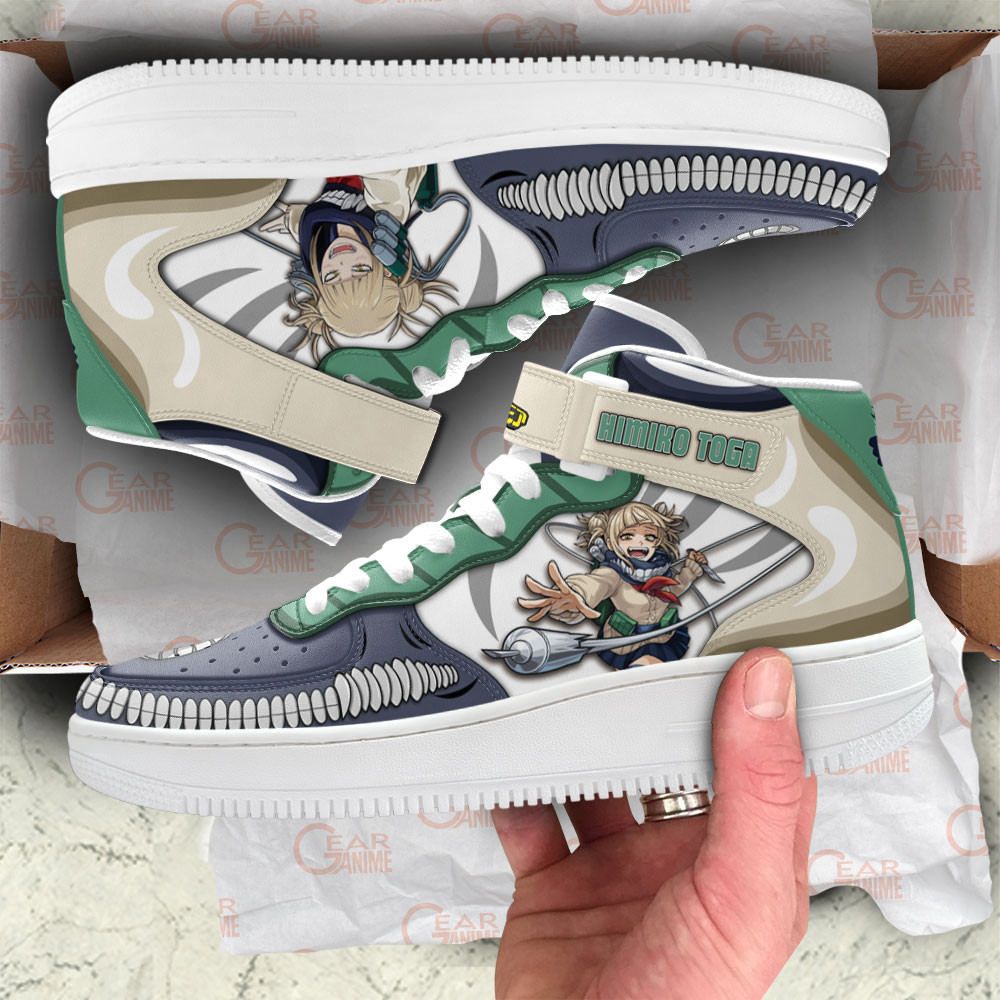 Himiko Toga Sneakers Air Mid Custom My Hero Academia Anime Shoes