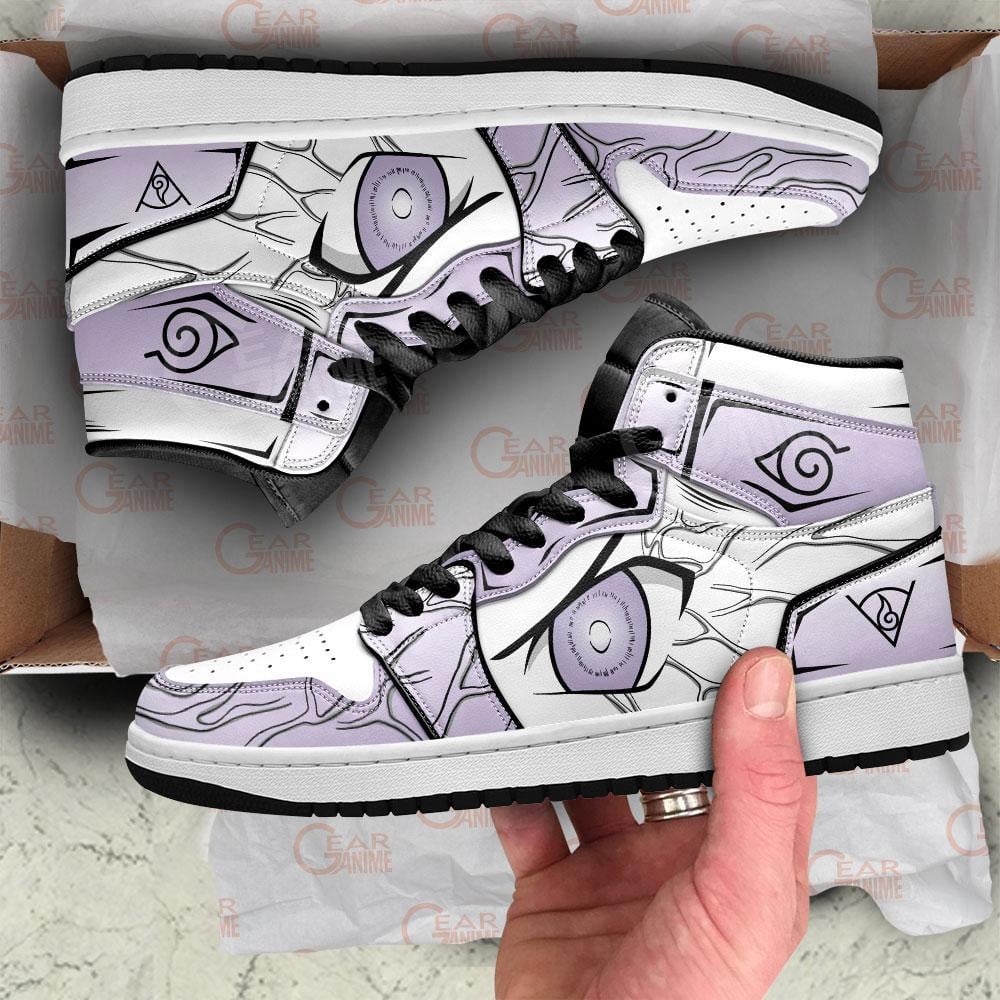 Hinata Byakugan Eyes JD1s Sneakers Anime Shoes, Air Jordan Hightop
