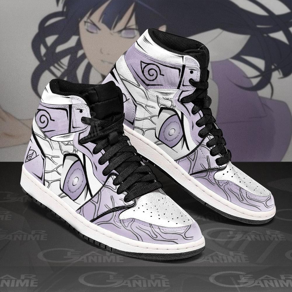 Hinata Byakugan Eyes JD1s Sneakers Anime Shoes, Air Jordan Hightop