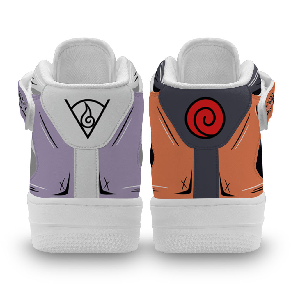 Hinata Hyuga and Nrt Uzumaki Sneakers Air Mid Custom Anime Shoes