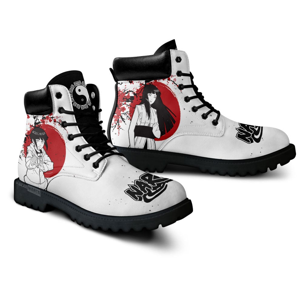 Hinata Hyuga Boots Anime Custom Shoes Japan Style