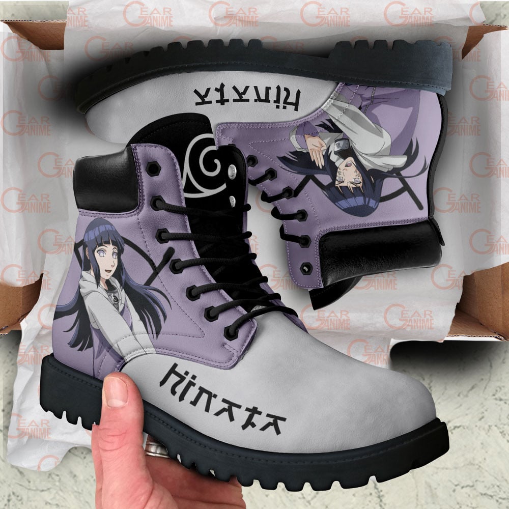 Hinata Hyuga Boots Custom Shoes For Anime Fans