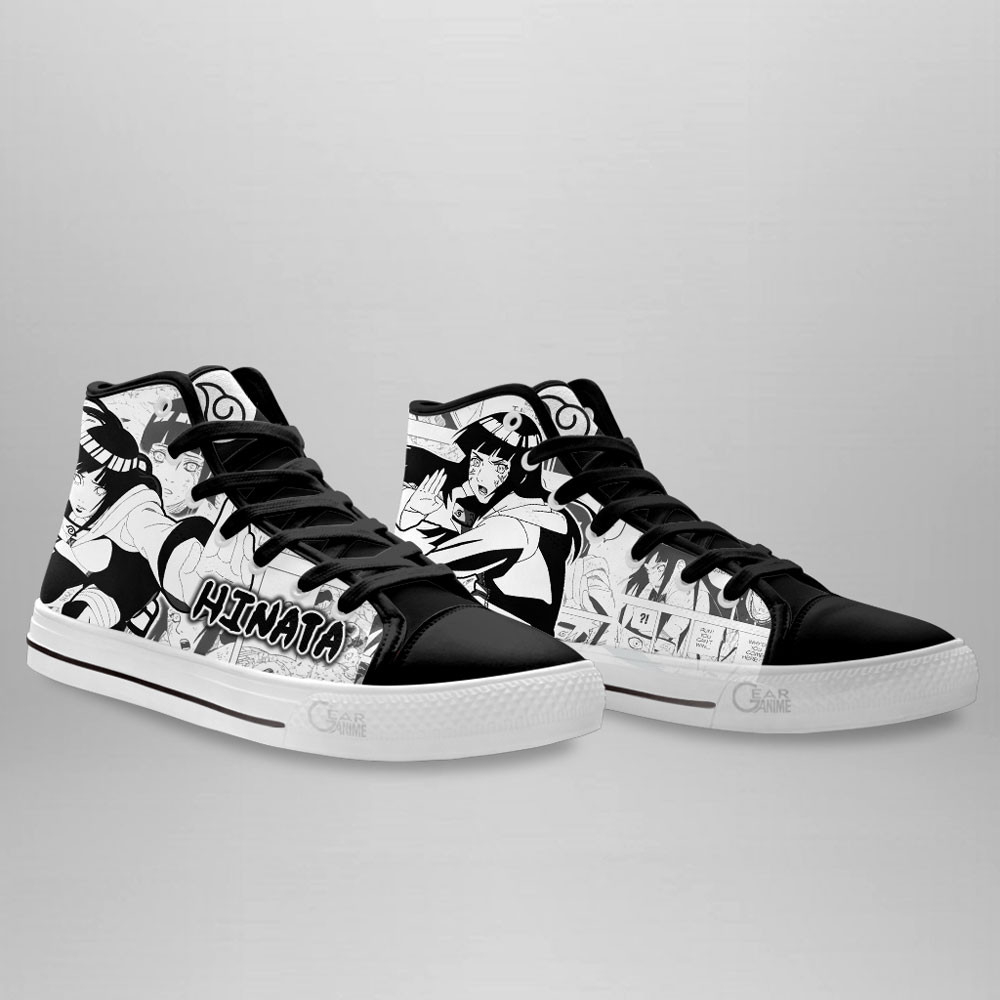 Hinata Hyuga High Top Shoes Custom Manga Anime Sneakers