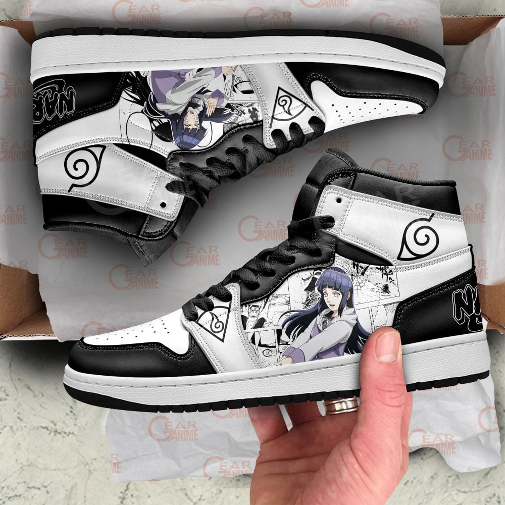Hinata Hyuga JD1s Sneakers Anime Shoes Mix Manga, Air Jordan Hightop