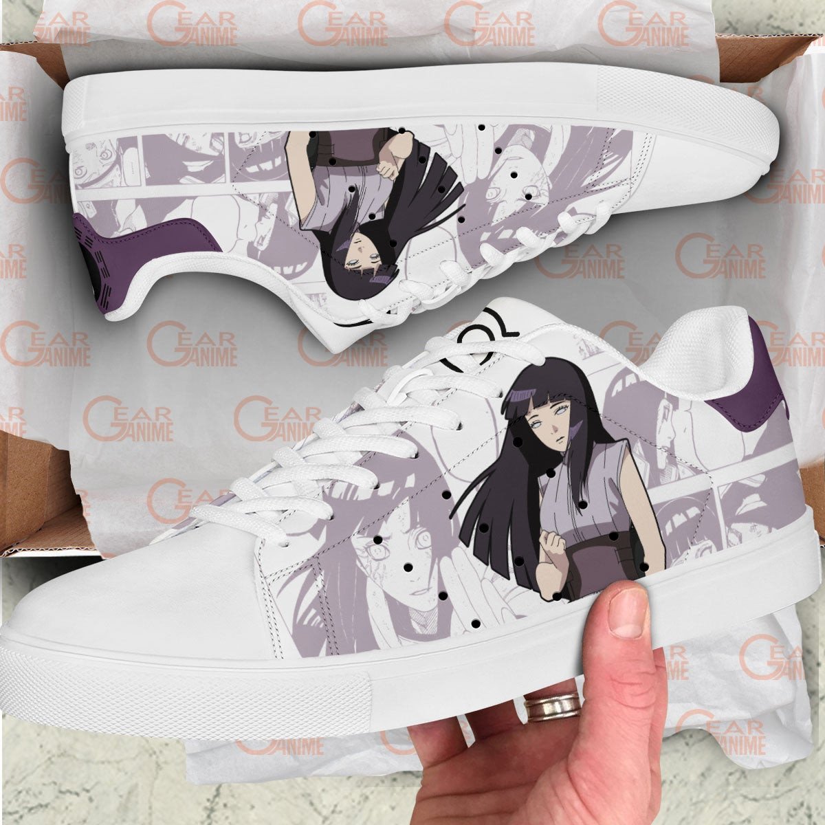 Hinata Hyuga Skate Sneakers Custom NRT Anime Shoes
