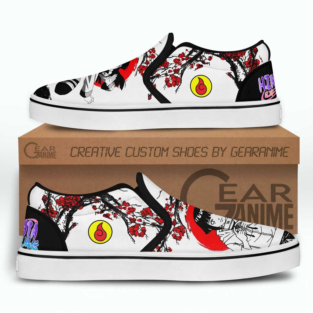 Hinata Hyuga Slip-On Shoes Canvas Custom Japan Blossom Anime Shoes