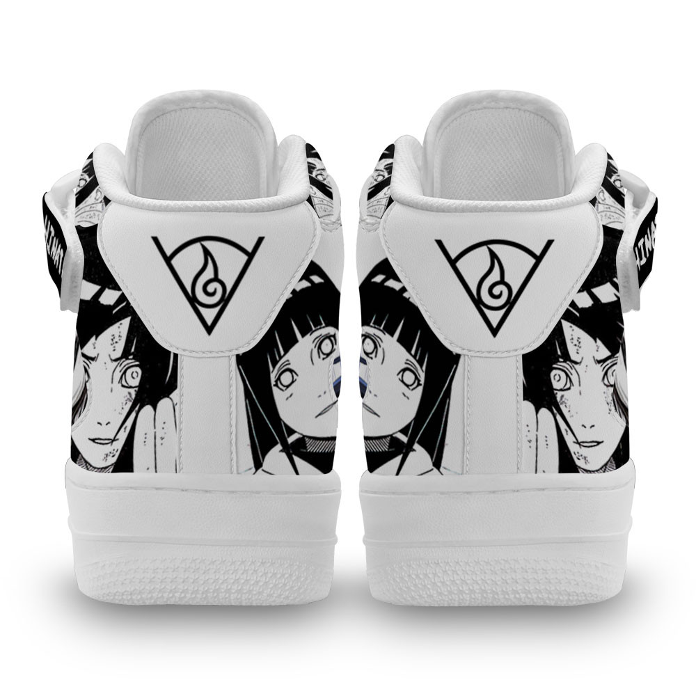 Hinata Hyuga Sneakers Air Mid Custom Anime Shoes Mix Manga