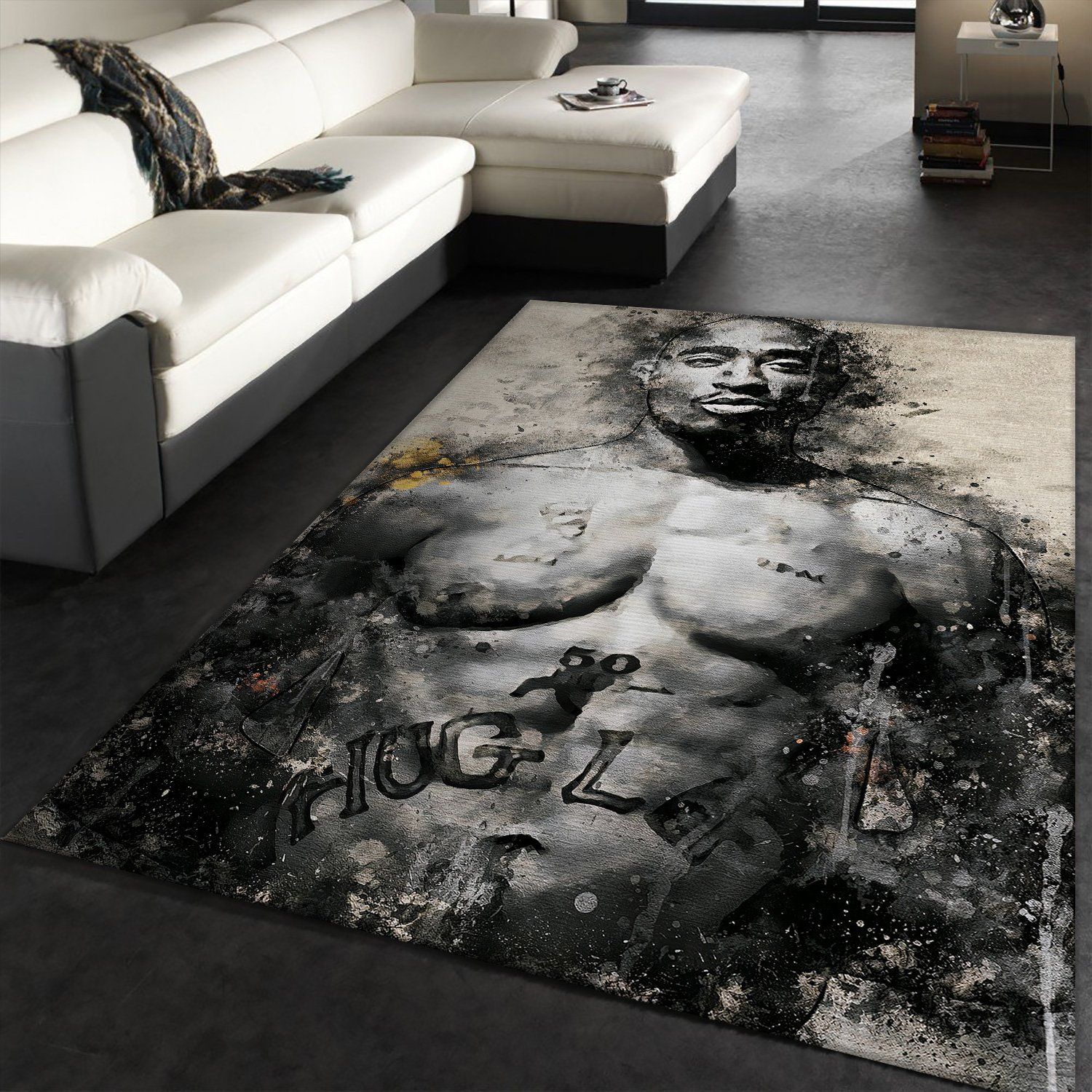 Hiphop Rapper Rectangle Rug – Custom Size And Printing