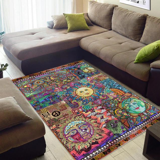 Hippie Area Rectangle Rug